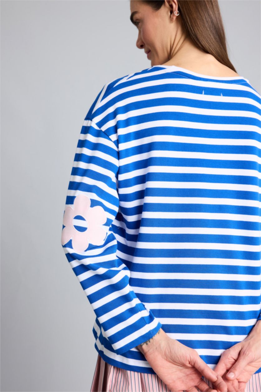 Kadın Kırık Beyaz Afra x Defacto Oversıze Baskılı Sweatshirt