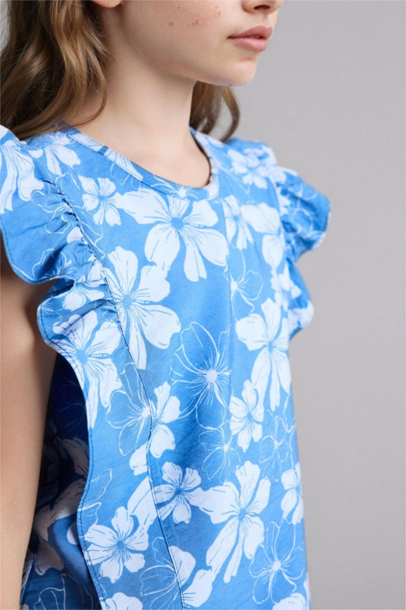 بنات أزرق بلوزة بناتي نص ردن