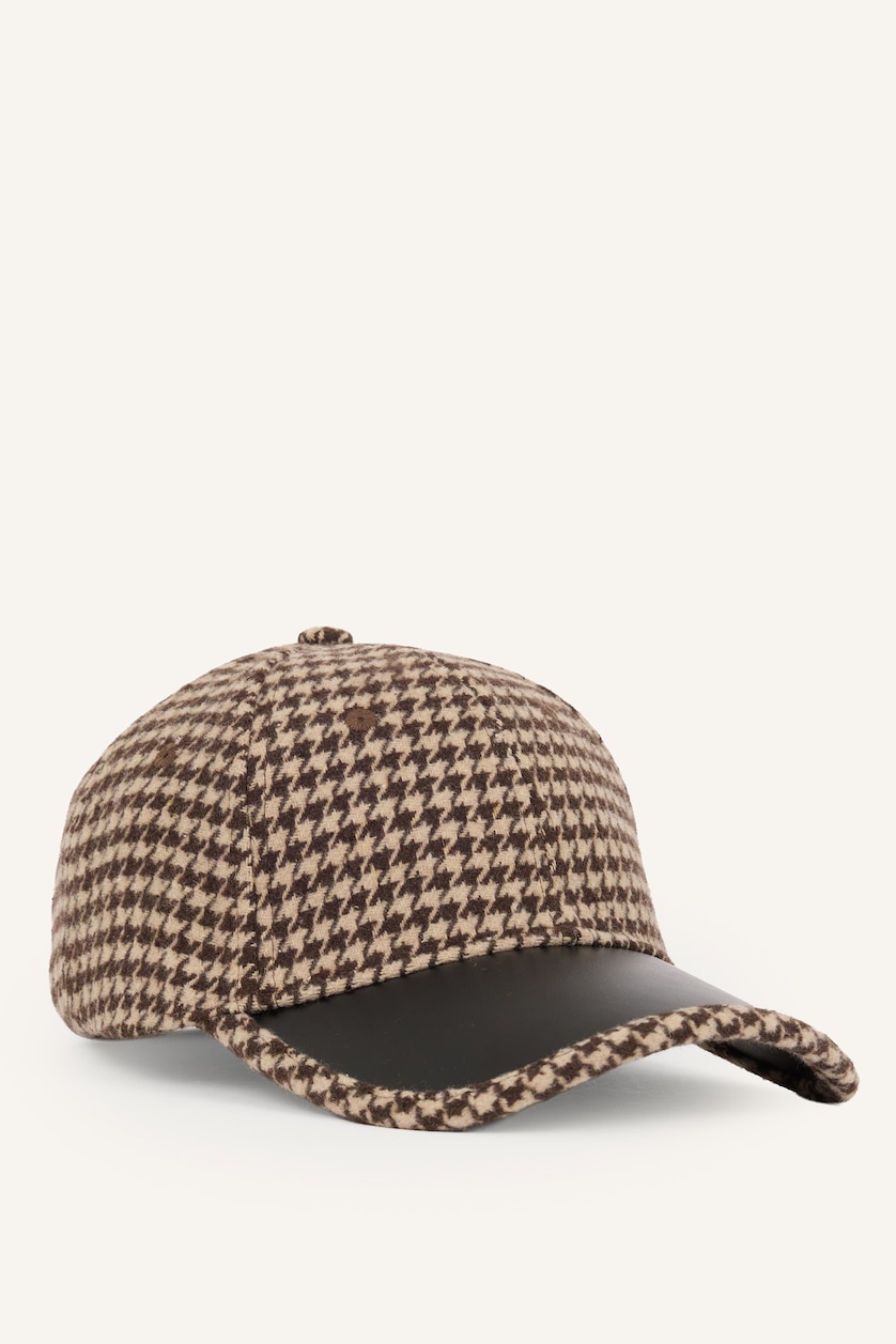 Men Brown Man Cachet Plaid Hat