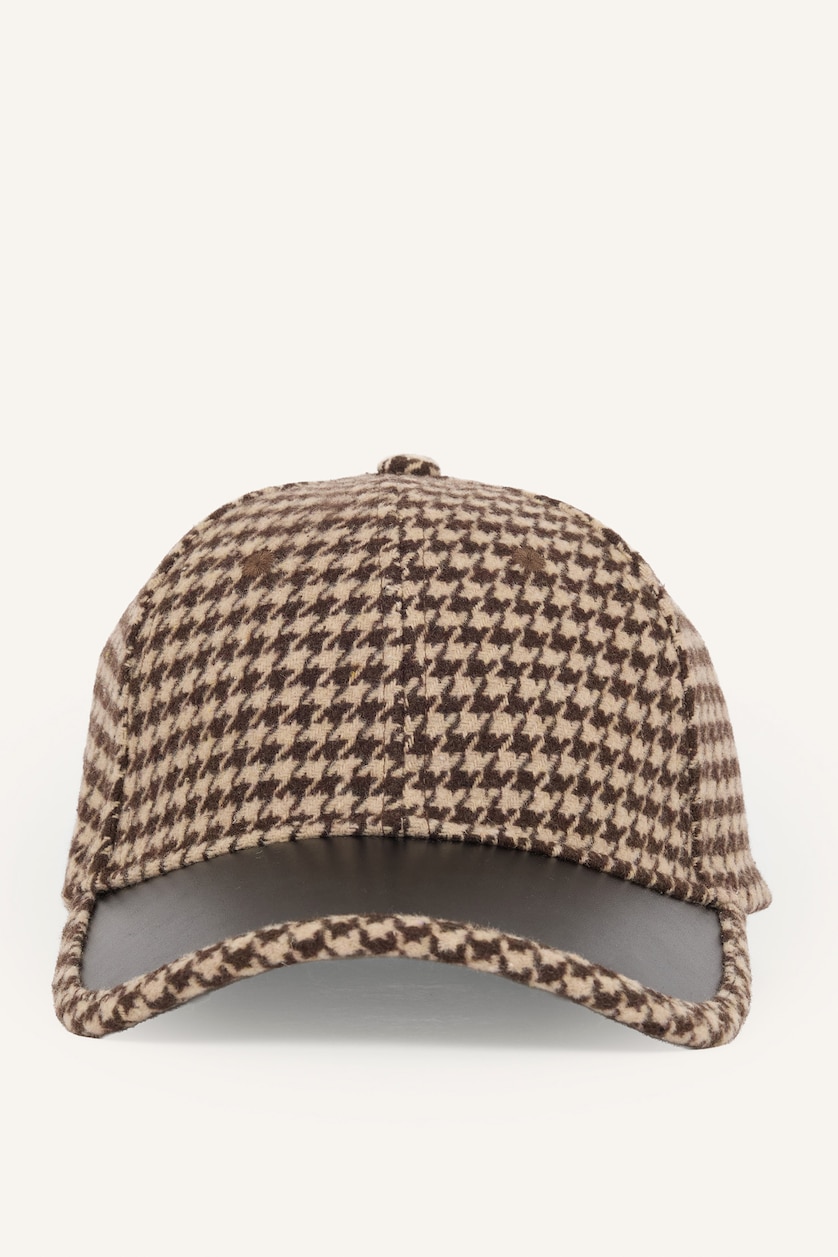 Men Brown Man Cachet Plaid Hat