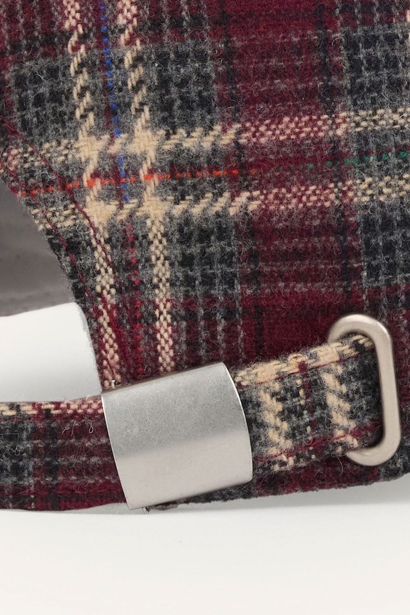 Men Bordeaux Man Plaid Hat