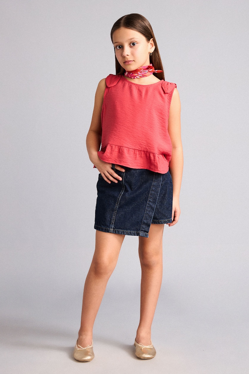 Girls & Teens Coral Girl Short Sleeve Blouse