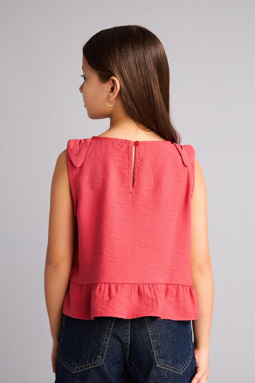 Girls & Teens Coral Girl Short Sleeve Blouse