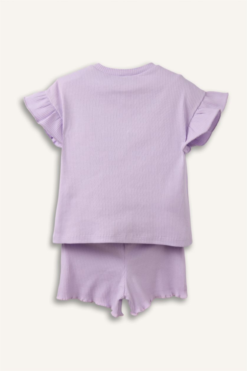 Kız Bebek Lila Fitilli Kaşkorse 2'li Takım Kız Bebek