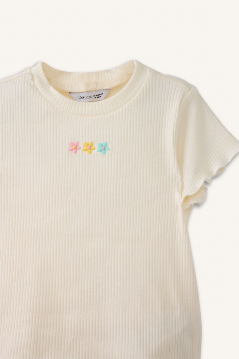 طفلة صغيرة بيج فاتح سيت بيبي بناتي مضلع - قطعتين