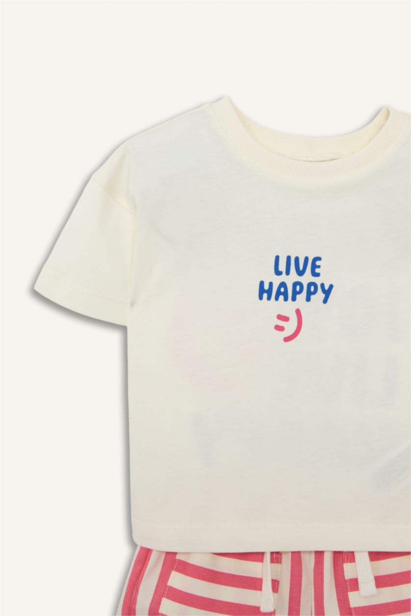 Kız Bebek Ekru 2'Li Takım Kız Bebek