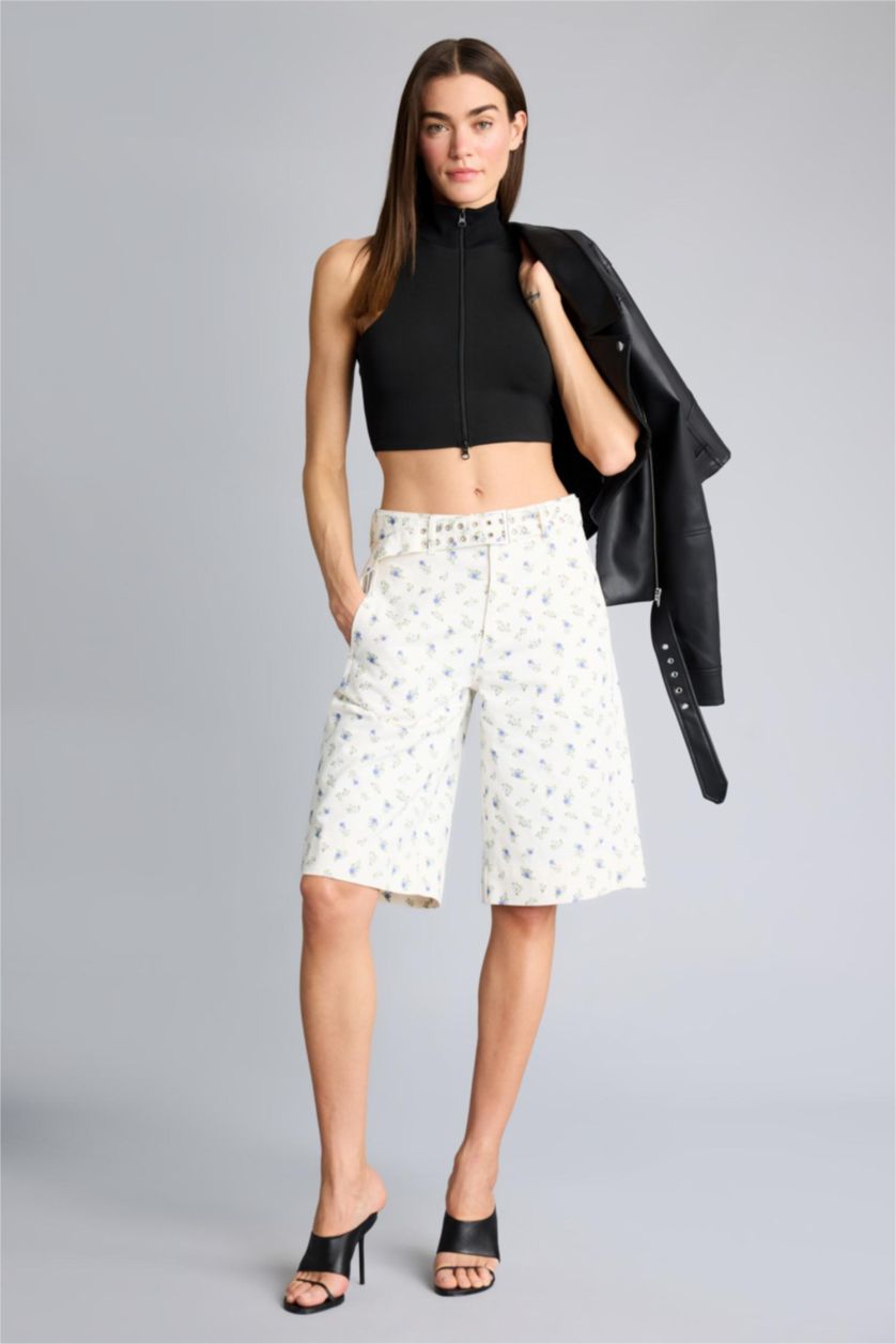 Kadın Siyah Afra x Defacto Fıtted Dik Yaka Atlet