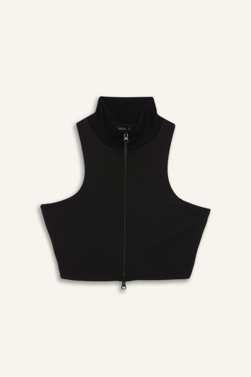 Women Black Afra x Defacto Fitted Tank Top