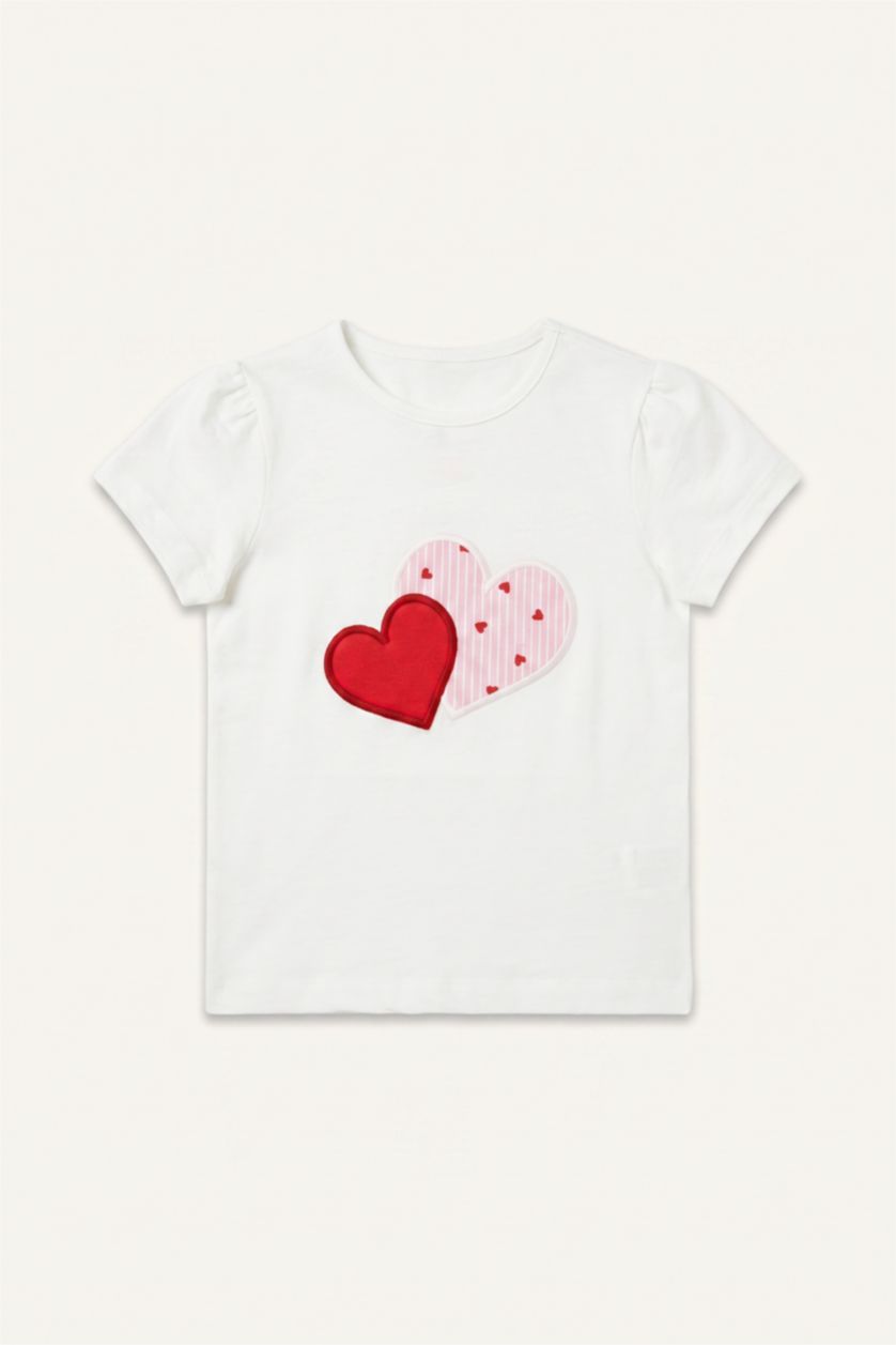 Baby Girls White 2 piece Regular Fit Knitted Pyjamas