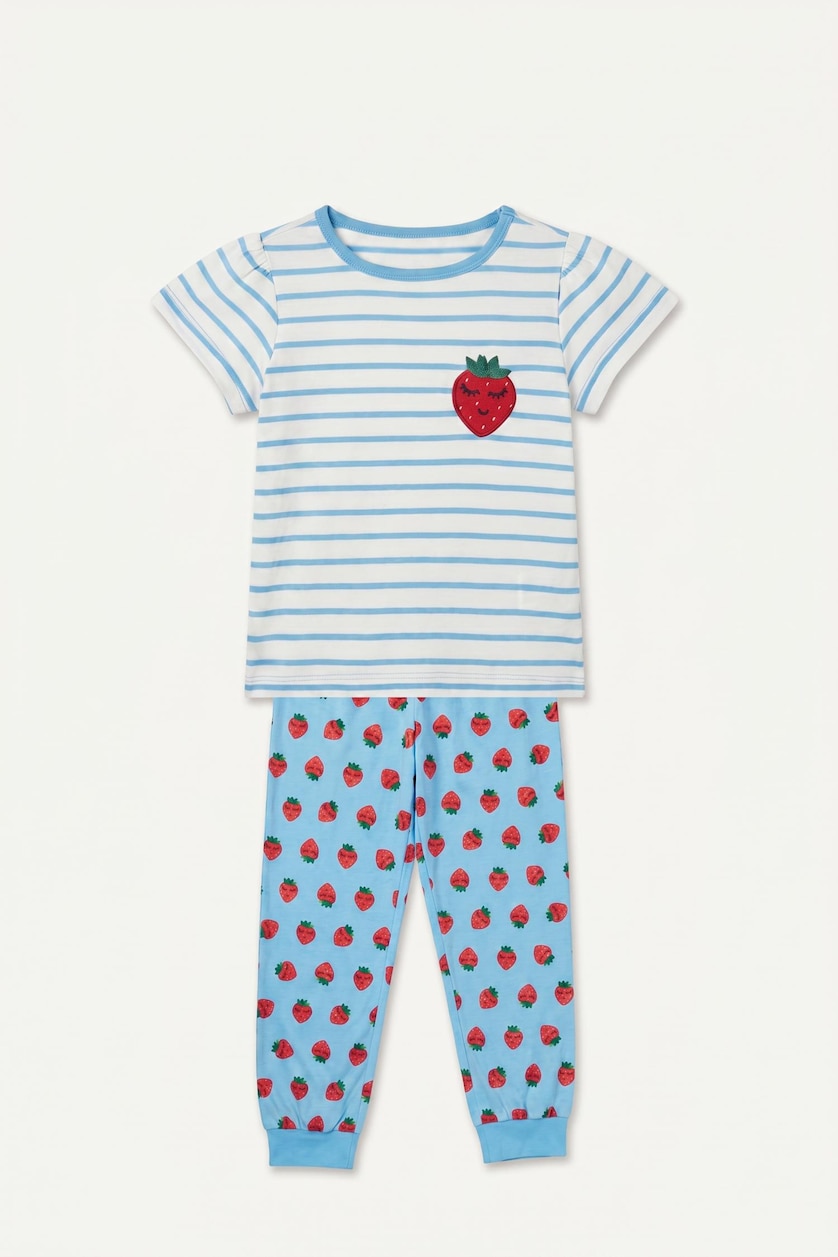 BÉBÉ FILLE Blanc Ensemble Pyjama 100% coton pour bébé filleue