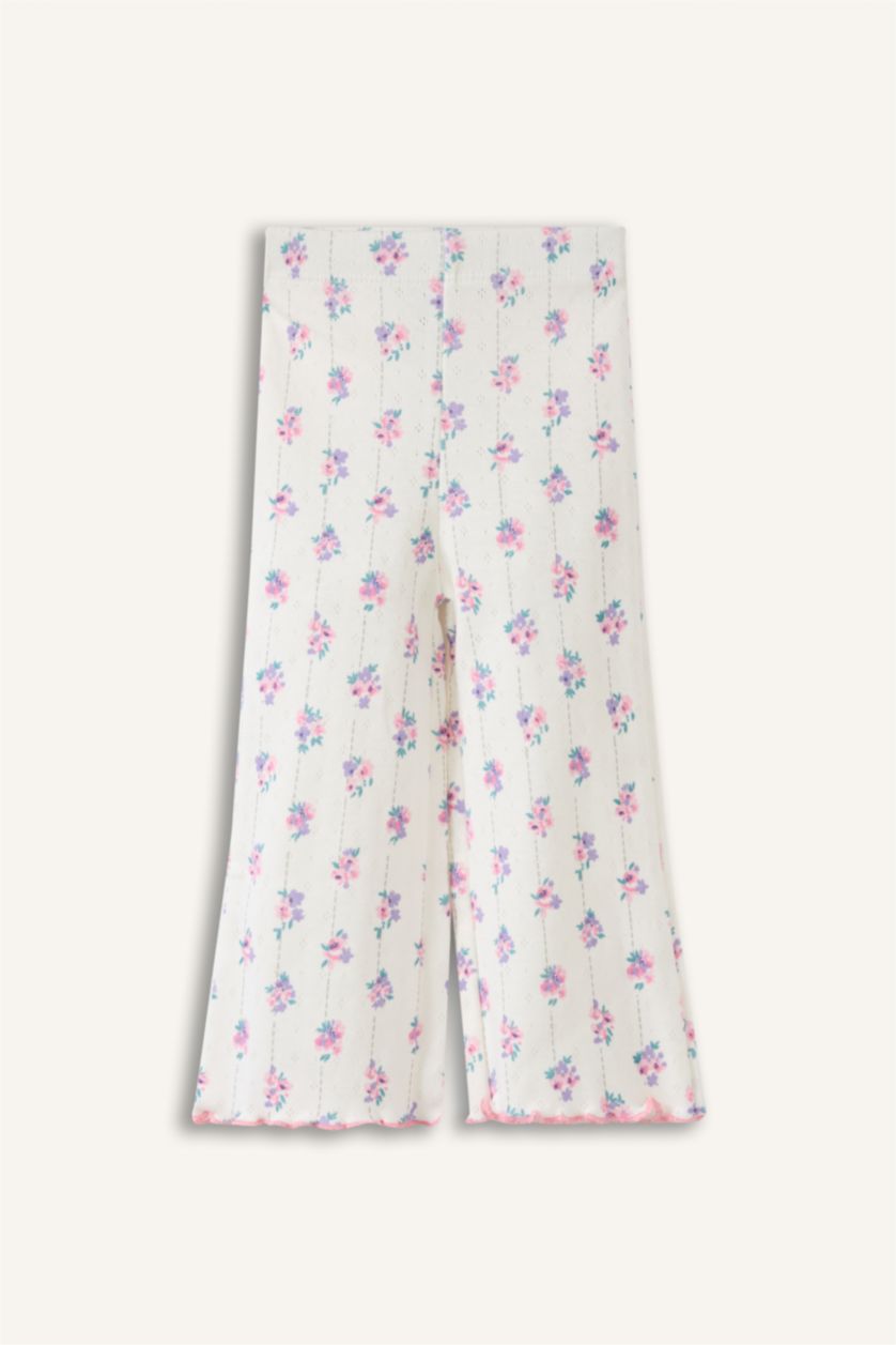 Kız Bebek Ekru 2'li Pijama Takımı Kız Bebek