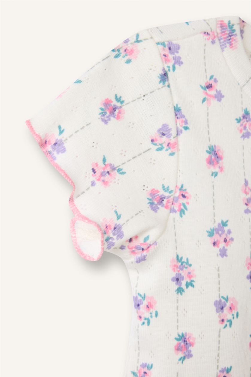 BABY GIRL Ecru Baby Girl 2 Piece Pajama Set