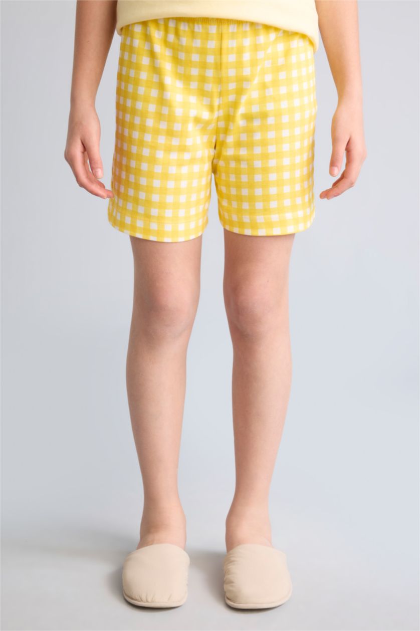 Young Girls - Teen Girls Light Yellow 2 piece Regular Fit Knitted Pyjamas