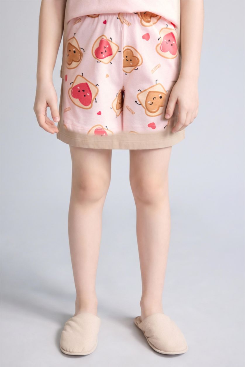 Young Girls - Teen Girls Light Pink 2 piece Regular Fit Knitted Pyjamas