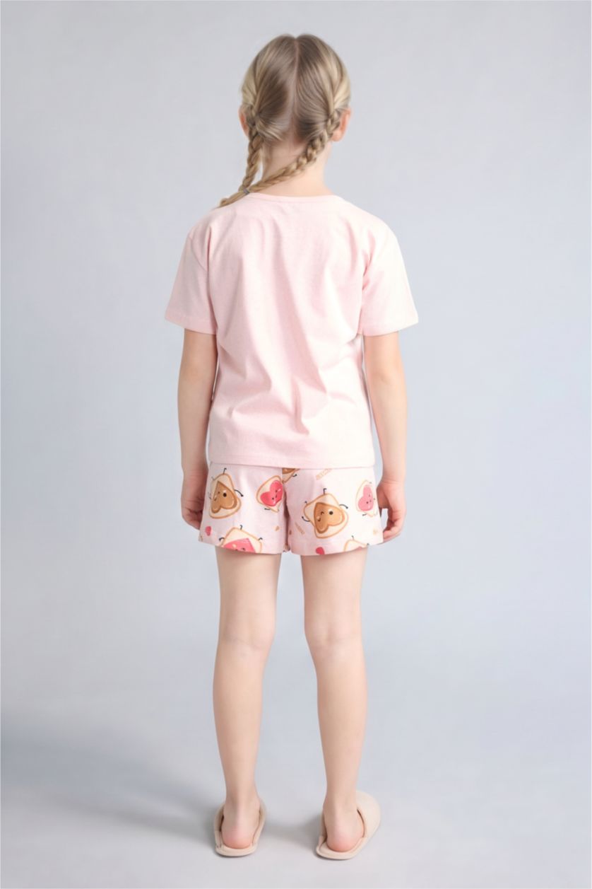 Young Girls - Teen Girls Light Pink 2 piece Regular Fit Knitted Pyjamas
