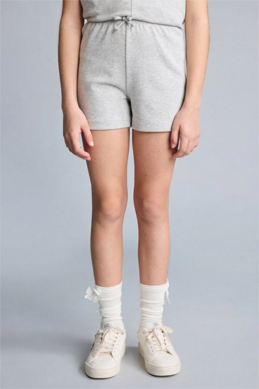 Kız Çocuk - Genç Kız Açık Gri Melange 2'Li Takım Kız Çocuk