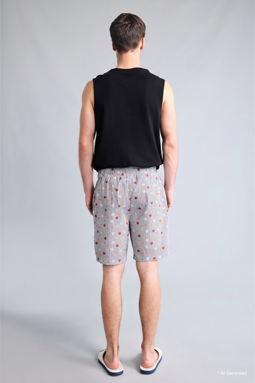Men NAVY New Regular Fit With Pockets Poplin Bottom