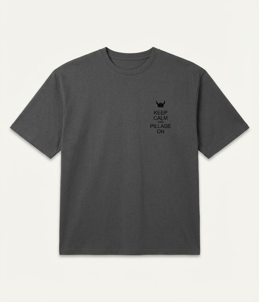 MAN Anthracite Boxy Fit Short Sleeve T-Shirt