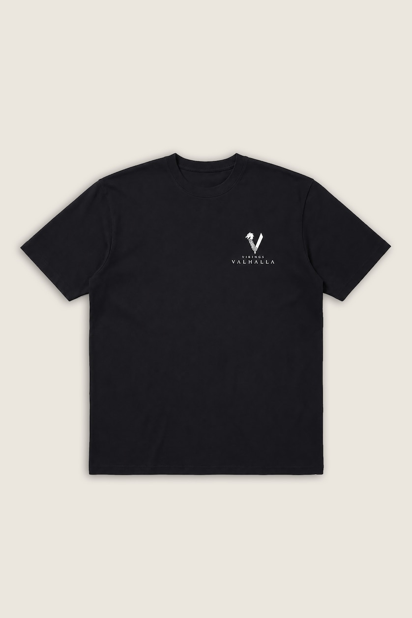 Мужчины Черный Футболка Boxy Fit