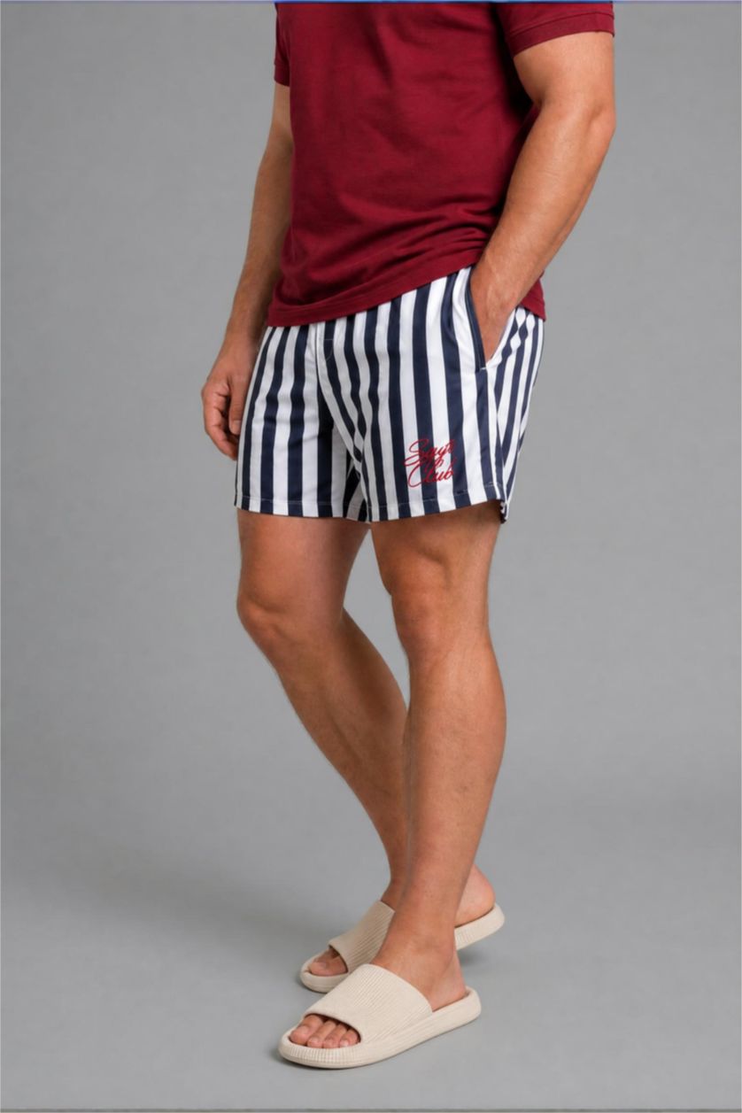 رجال كحلي Regular Fit Swim Shorts