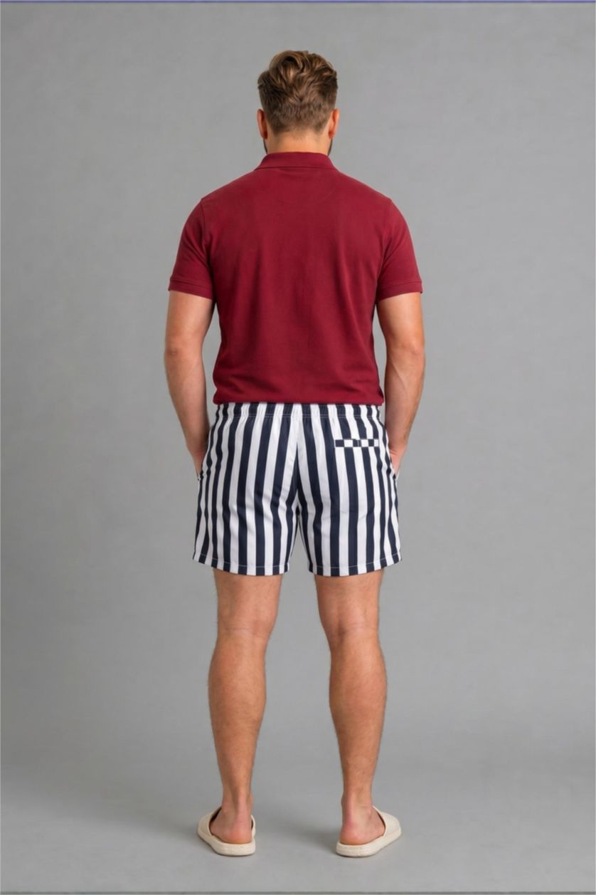 رجال كحلي Regular Fit Swim Shorts