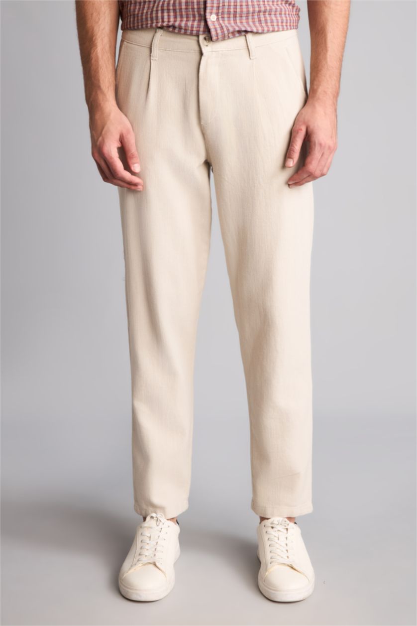 HOMME Beige Coupe décontractée