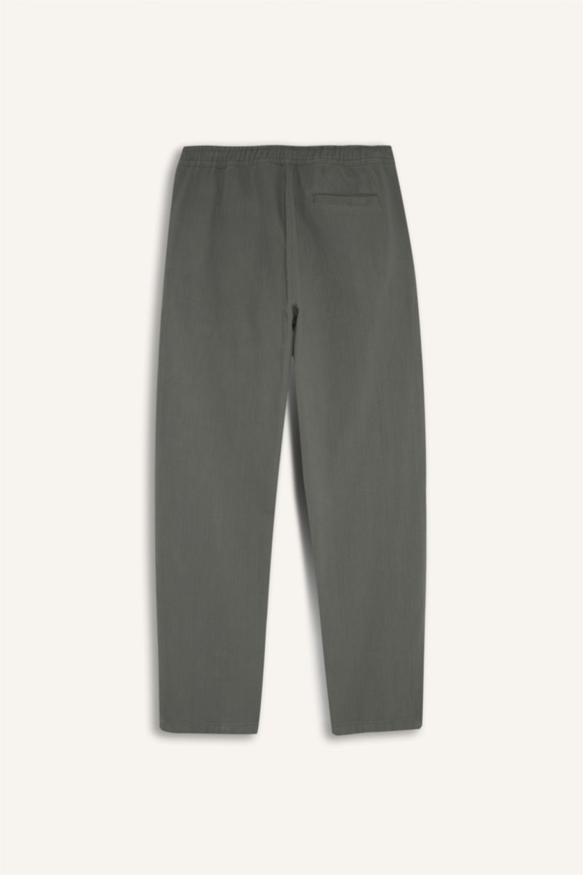 Erkek Gri Relax Fıt Pantolon