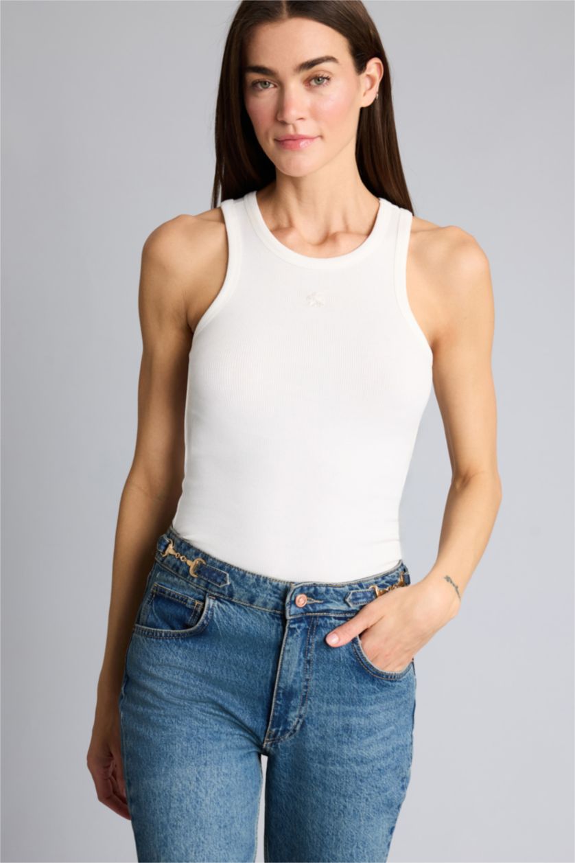 Kadın Kırık Beyaz Afra x Defacto Fıtted  Fitilli Kaşkorse Atlet