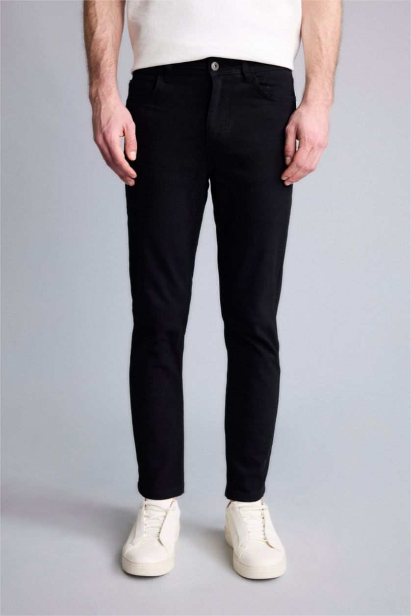MAN Black Tapered Fit Trousers