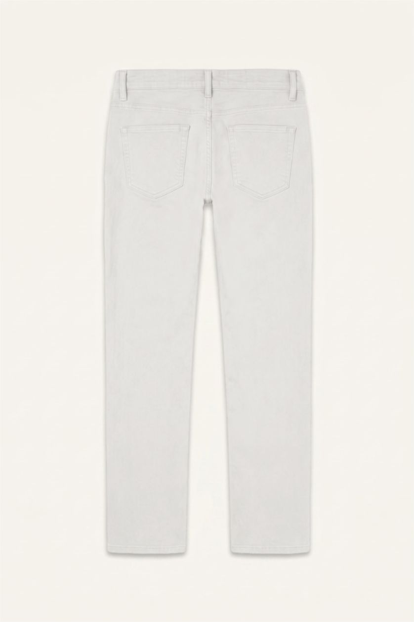 Erkek Ekru Tapered Fit Pantolon
