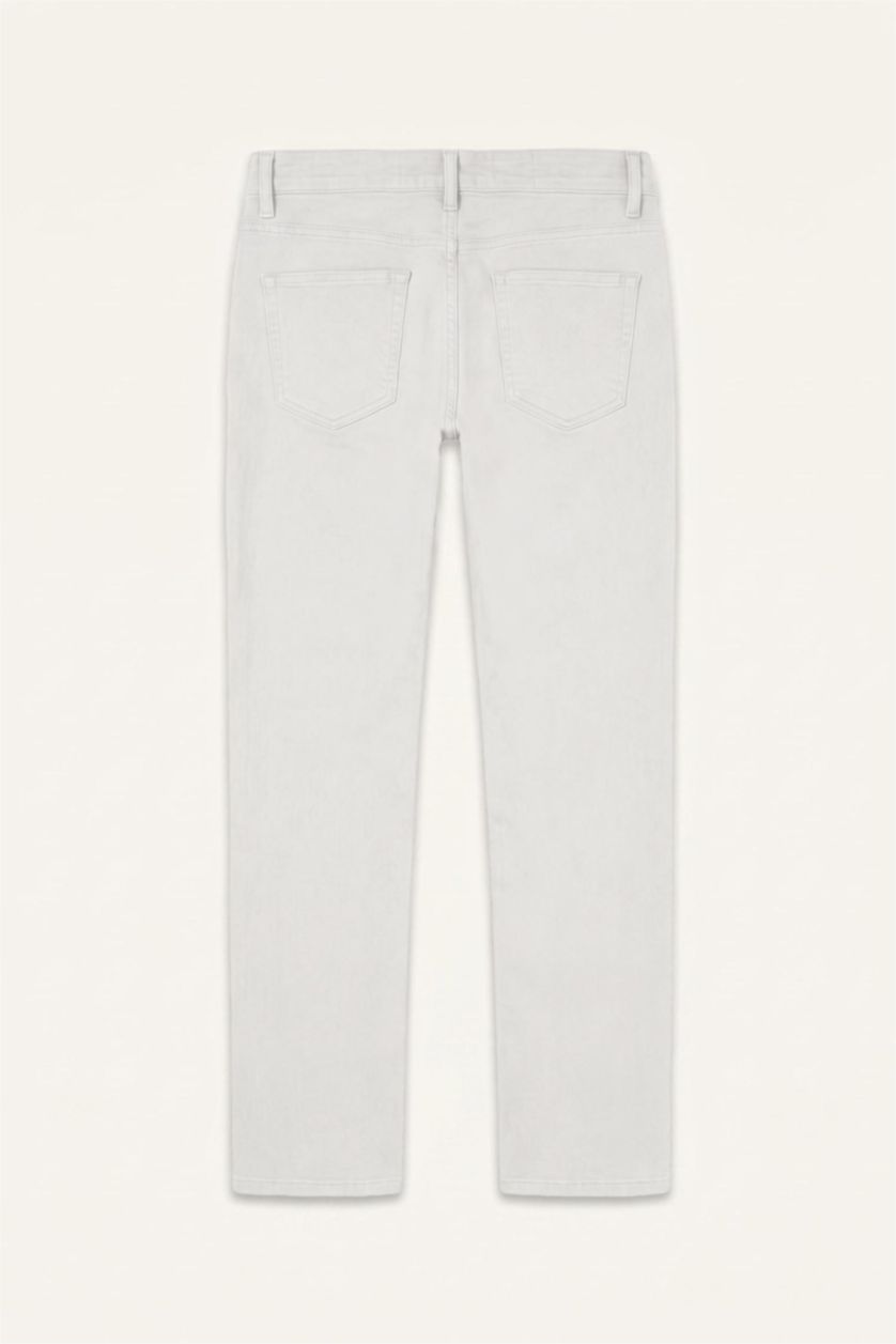 MAN Ecru Tapered Fit Trousers