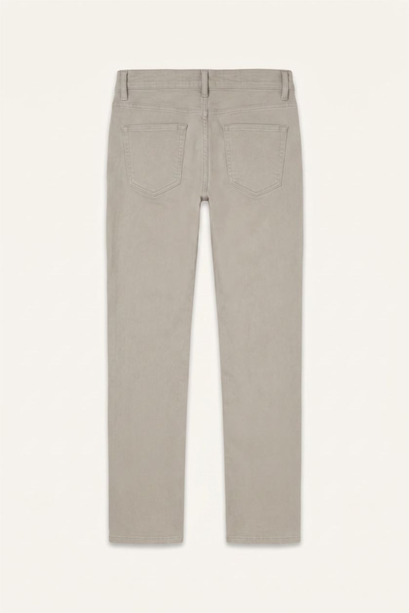 Men Light Khaki Tapered Fit Trousers