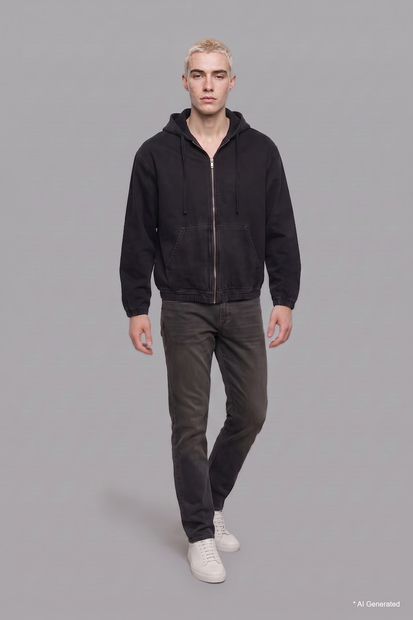 Man Brown Sergio Regular Fit Normal Waist Straight Leg Trousers