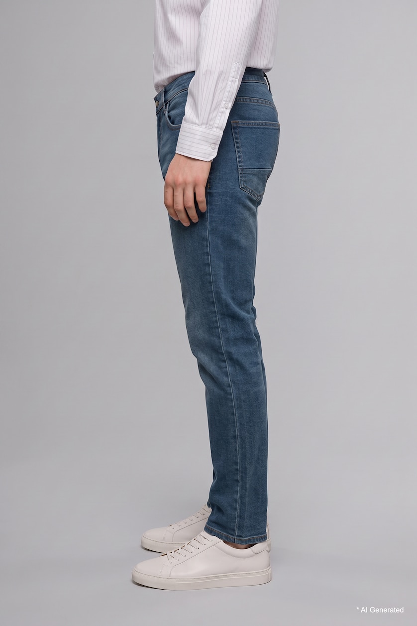 MAN Dark Green Sergio Regular Fit Trousers