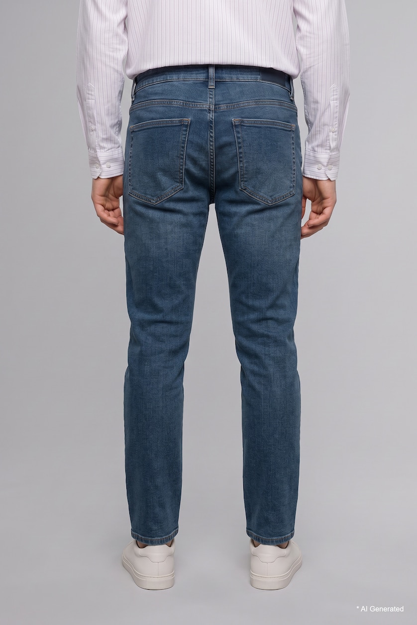 MAN Dark Green Sergio Regular Fit Trousers