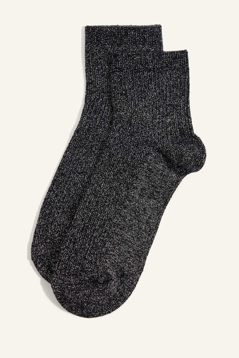 Women Grey 3 piece Cotton Short Socks