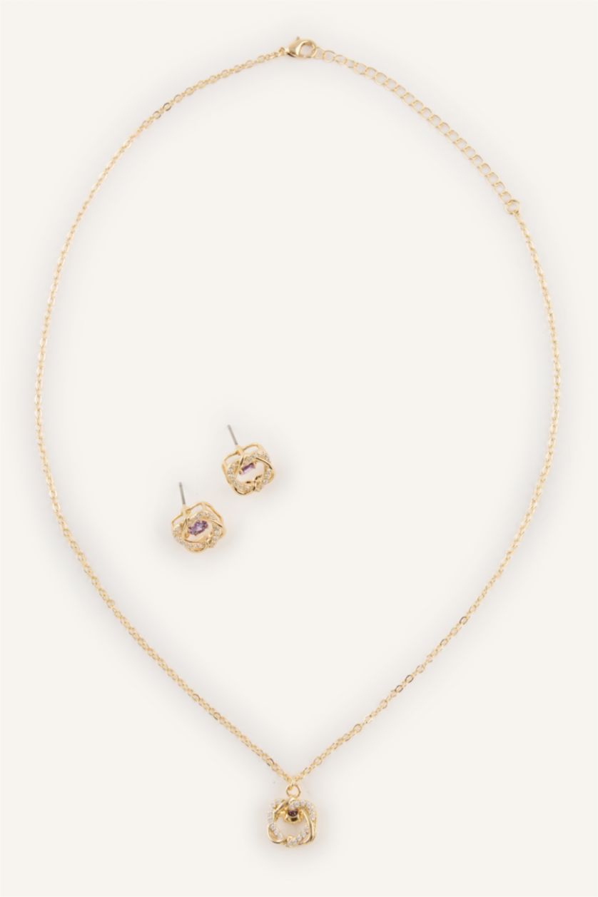 Kadın Altın Kadın 2'li Takı Seti