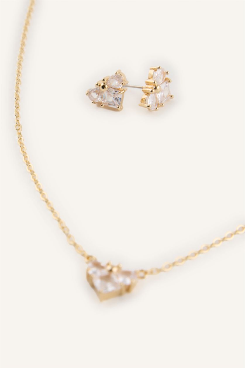 Kadın Altın Kadın 2'li Takı Seti