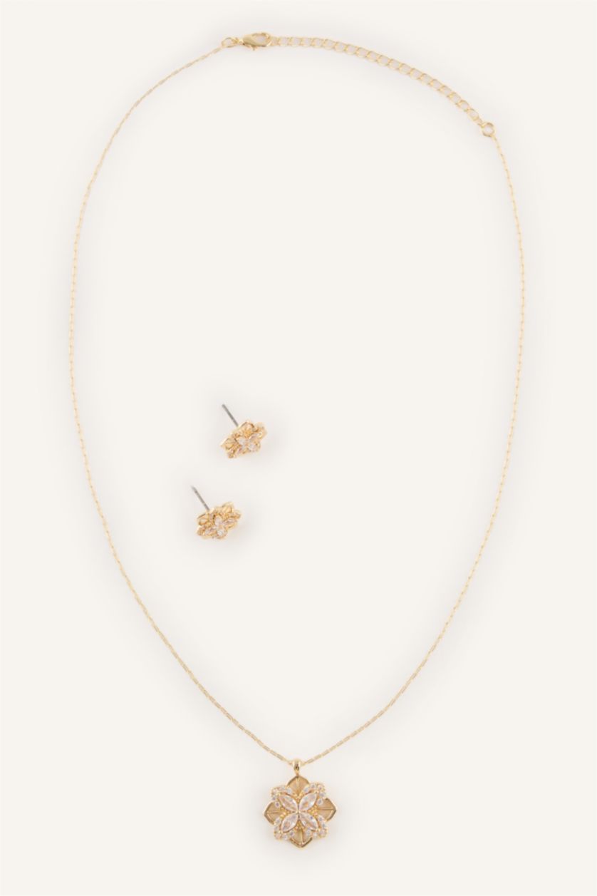 Kadın Altın Kadın 2'li Takı Seti