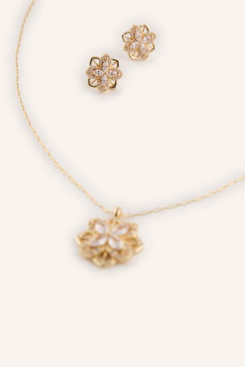 Kadın Altın Kadın 2'li Takı Seti