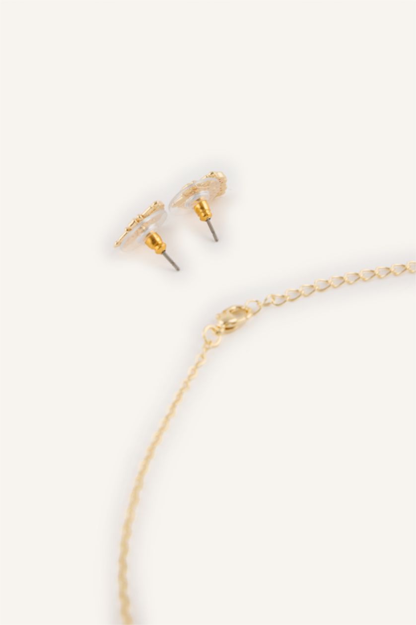 Kadın Altın Kadın 2'li Takı Seti