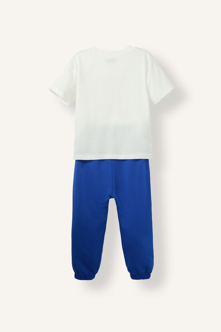 BÉBÉ GARÇON Écru Ensemble T-shirt imprimé et Jogging pour bébé garçon