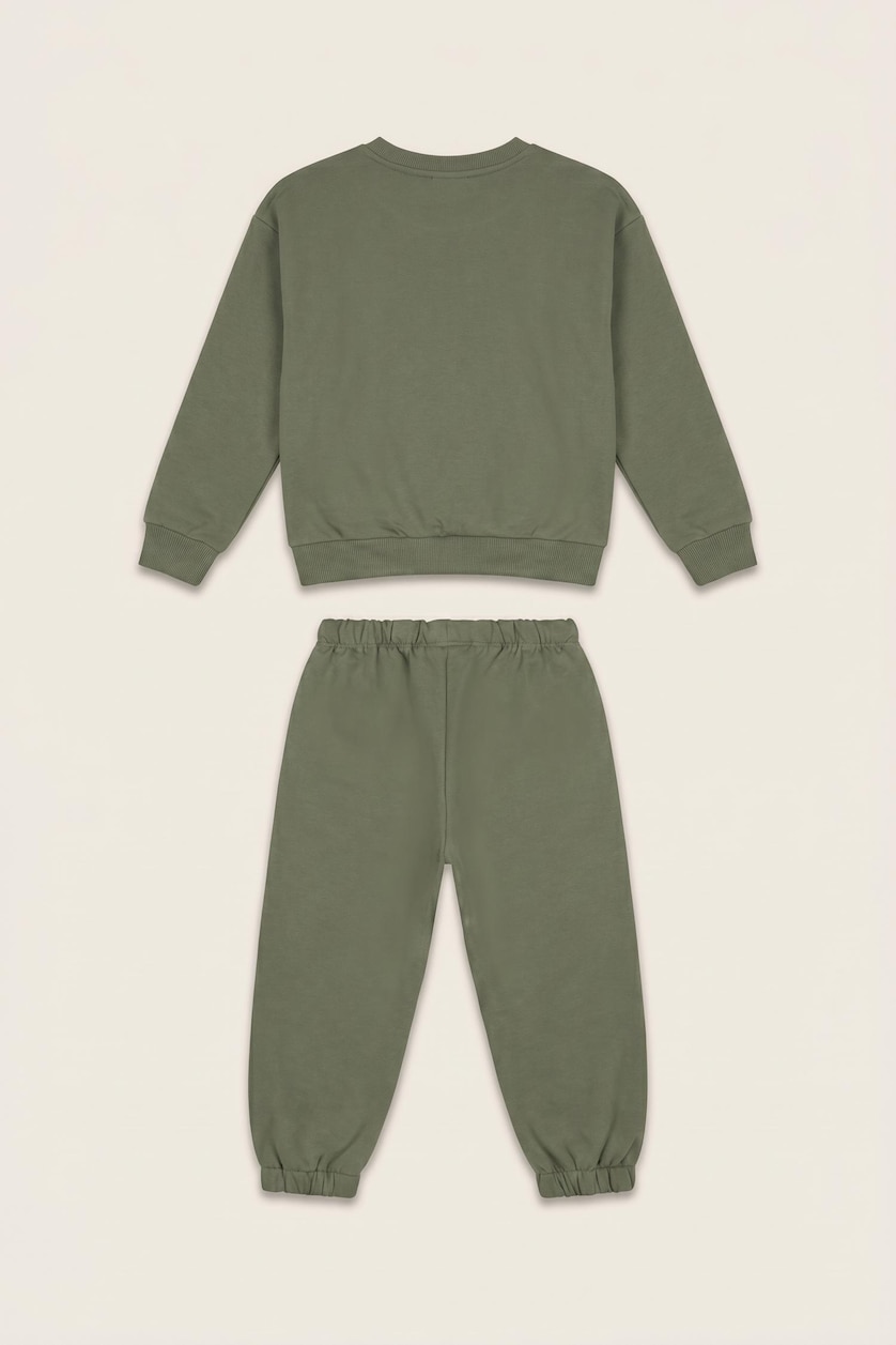 Baby Boys Khaki Baby Boy Sweatshirt Sweatpants 2 Piece Set