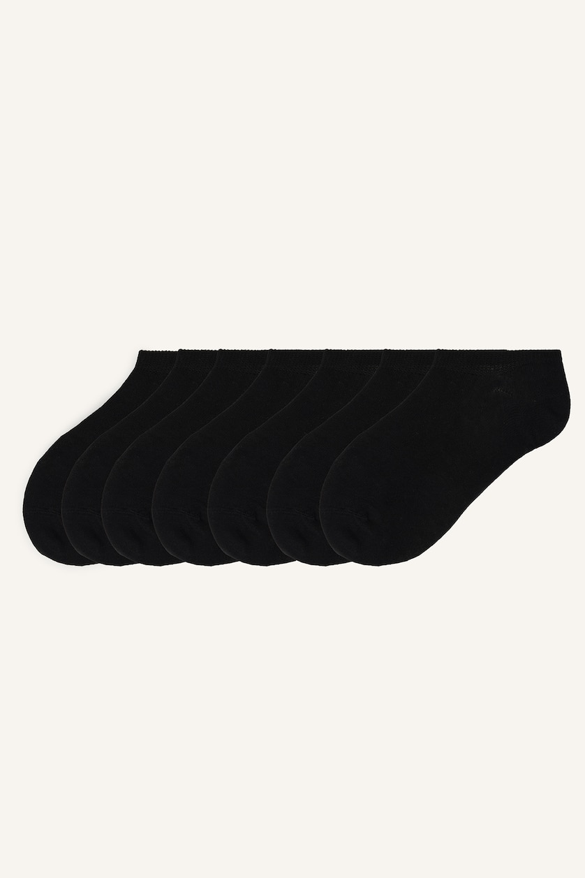 Men Black 7 piece Step Socks