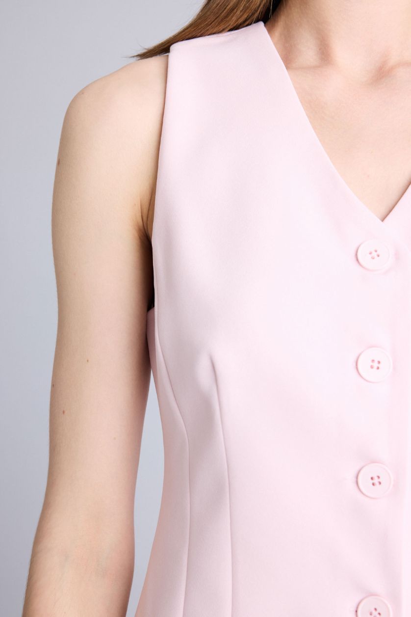 Kadın Açık Pembe Yelek