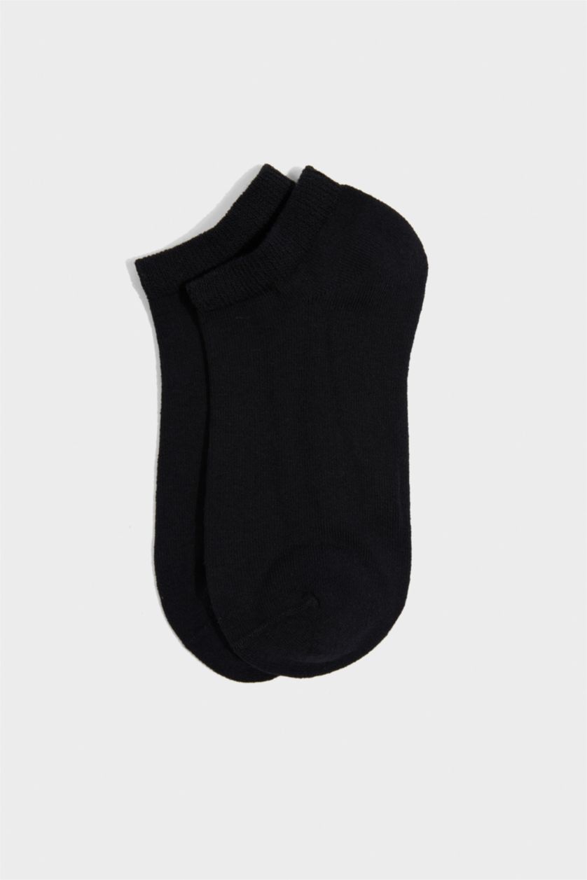 Kadın Siyah Kadın Dikişsiz 7'li Patik Çorap