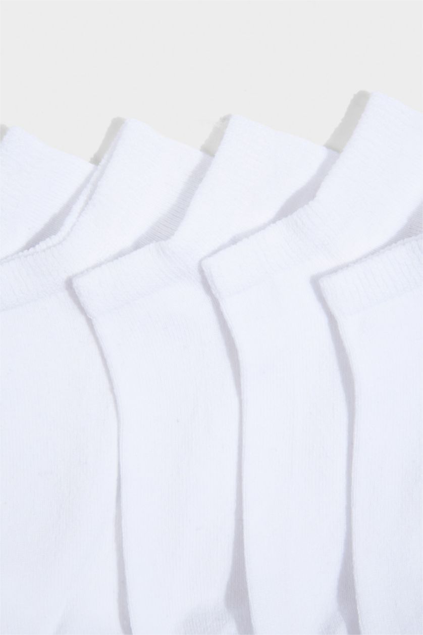 Kadın Beyaz Kadın Dikişsiz 7'li Patik Çorap