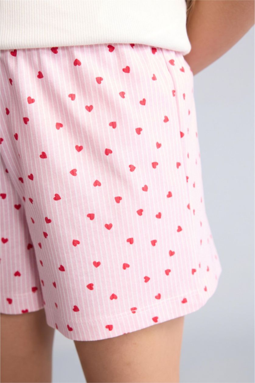 Young Girls - Teen Girls Ecru Girl Regular Fit Ribbed T 2 Piece Pajama Set