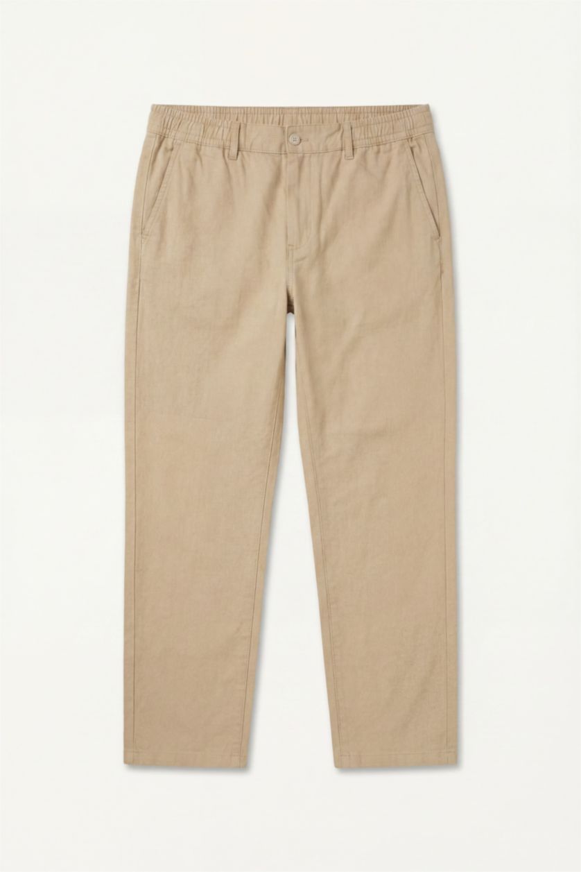 Men Beige Regular Fit Trousers
