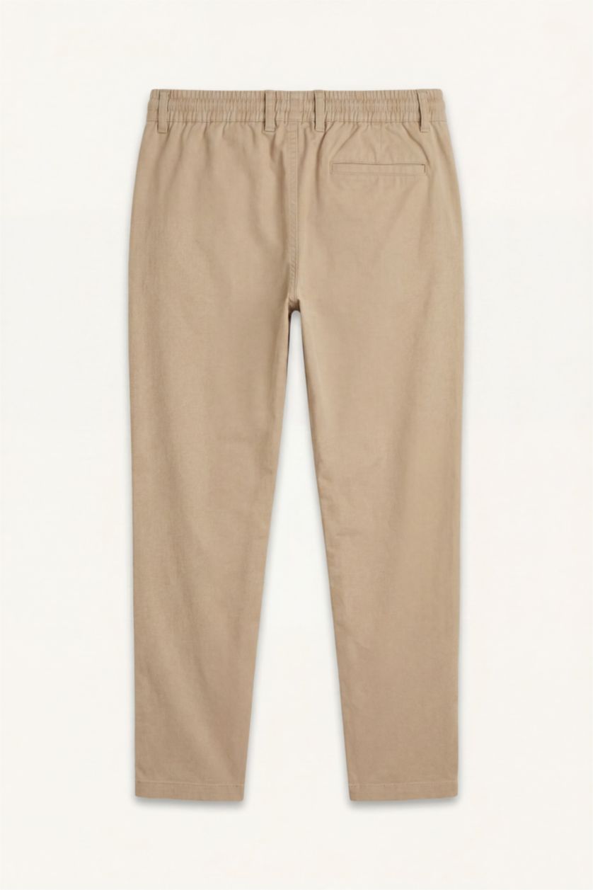 Men Beige Regular Fit Trousers